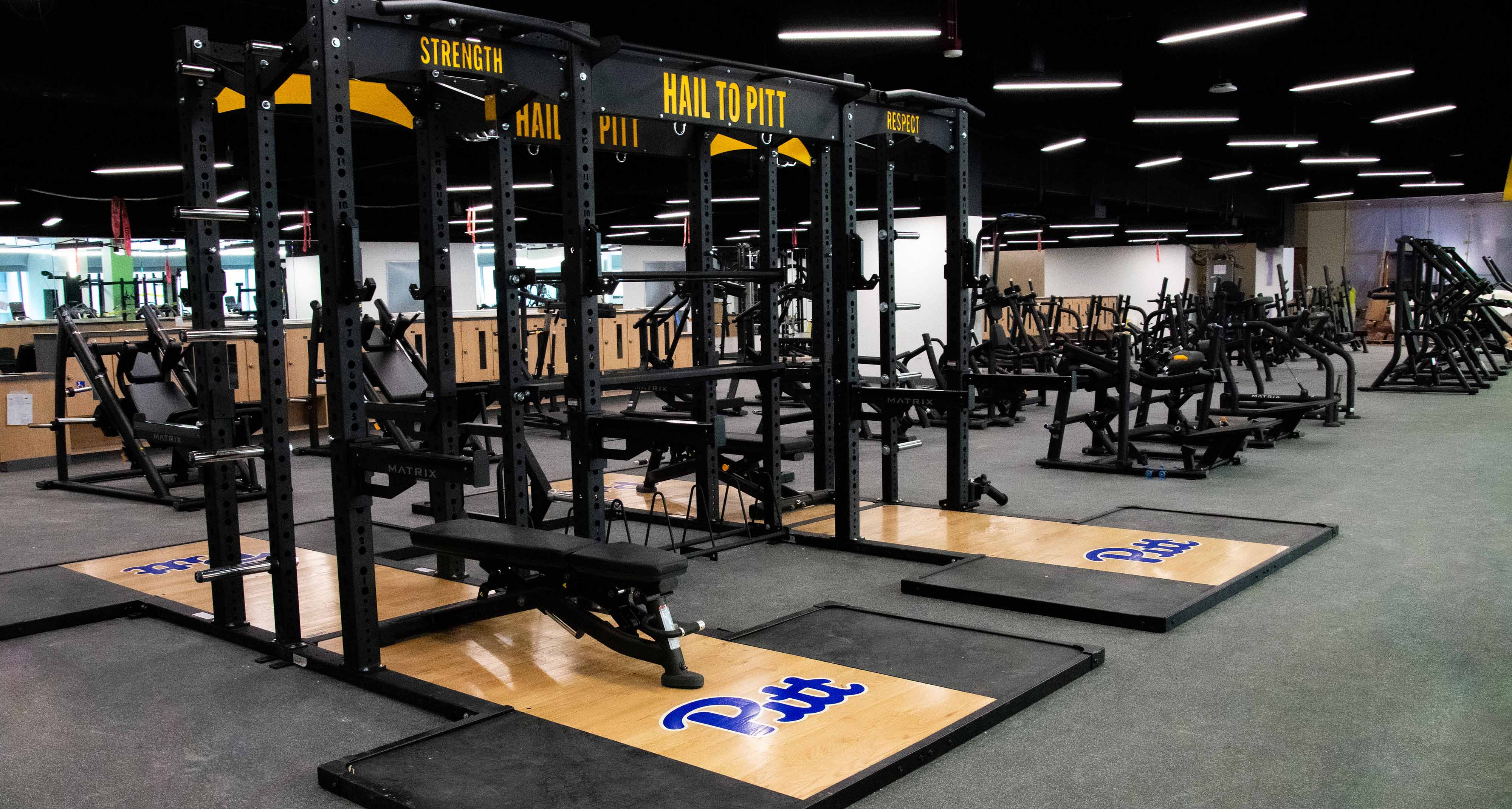 The new Campus Recreation and Wellness Center will include an extensive weight room. Weight room